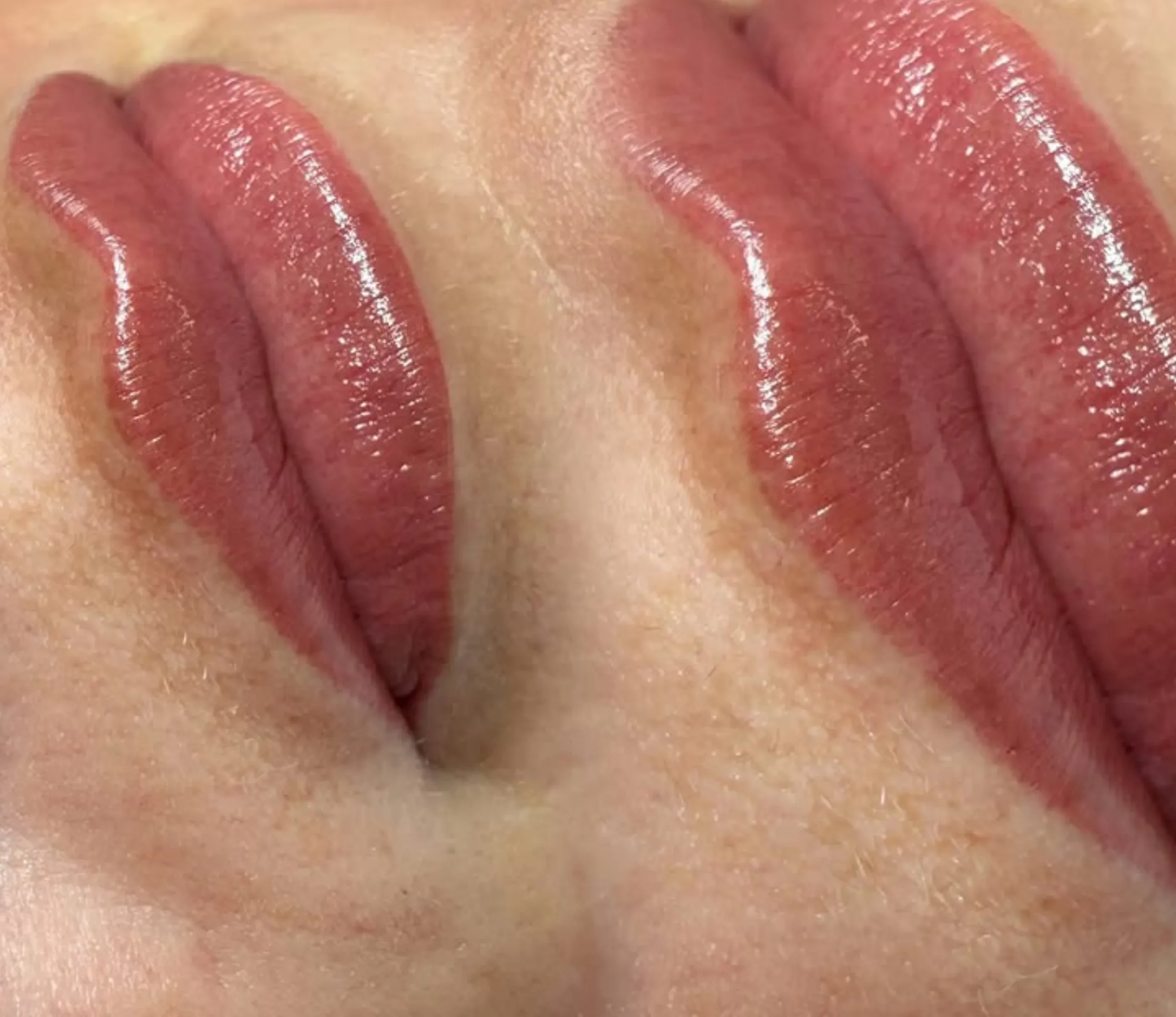 semi-permanent lip tattoo results
