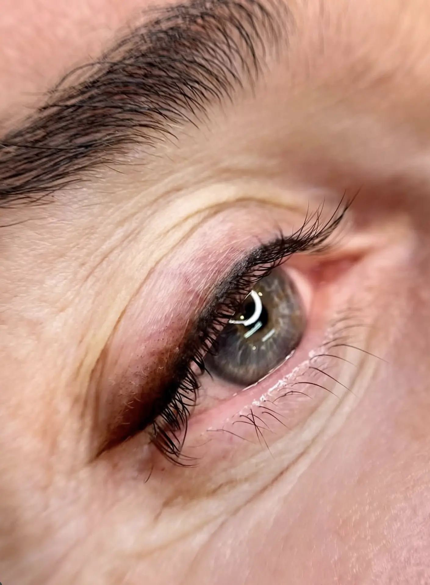 healed eyeliner tattoo
